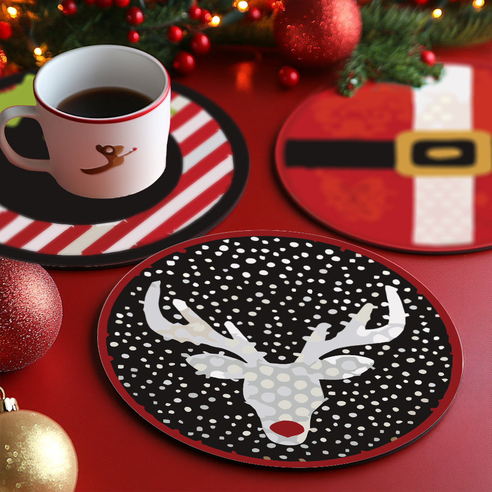 MNZ Tassenuntersetzer Weihnachtssymbole (4er Set)