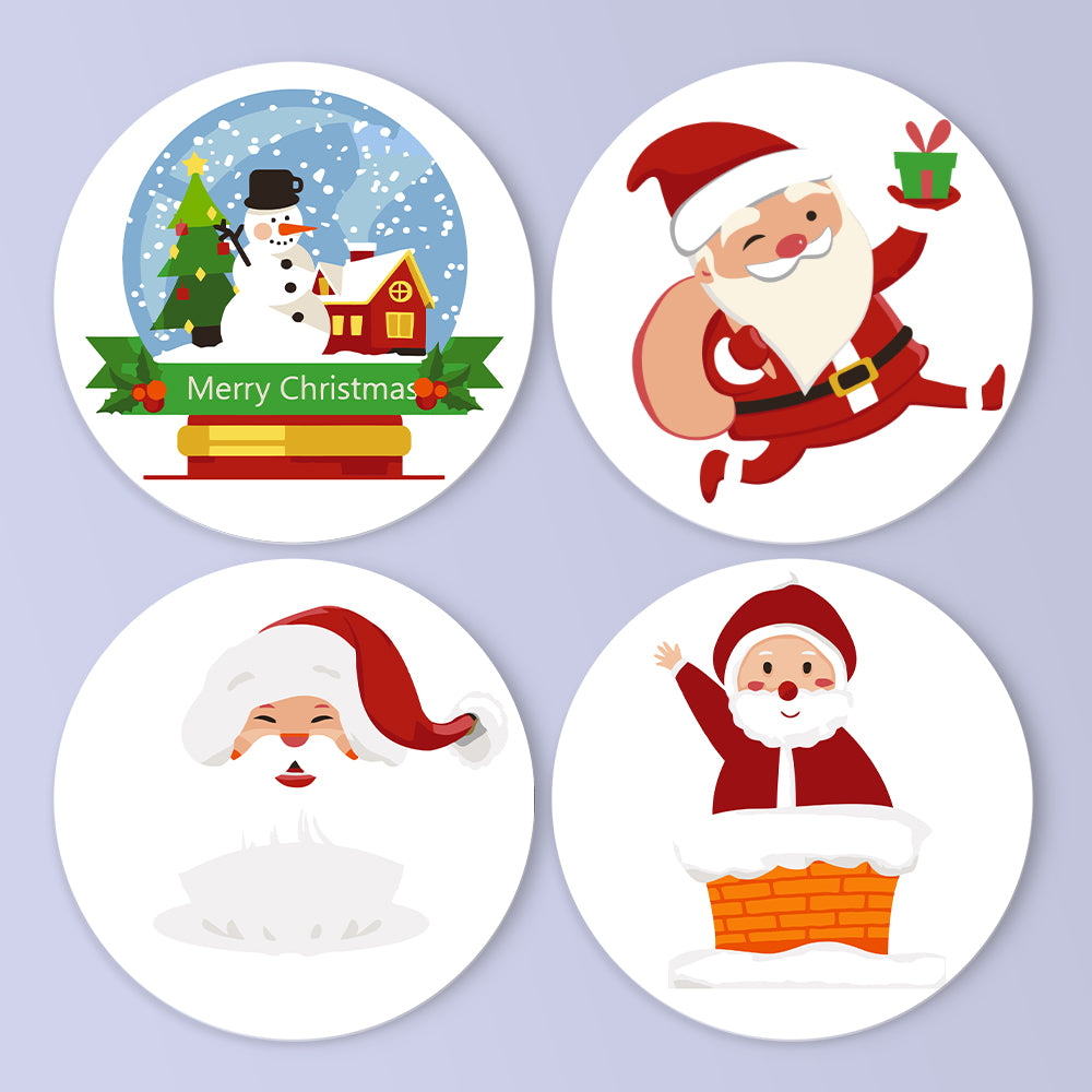 MNZ Telleruntersetzer Weihnachtsmann (4er Set)