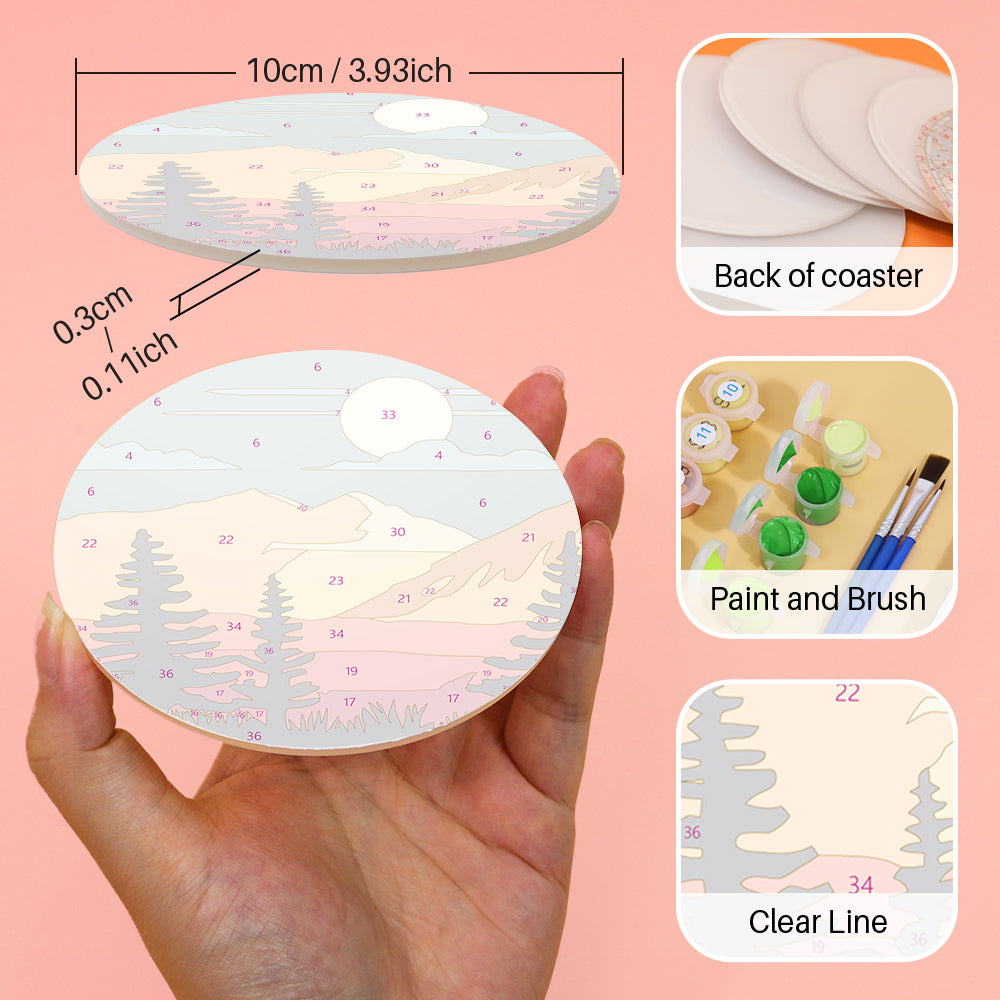 MNZ Dessous de verre paysages (lot de 6)