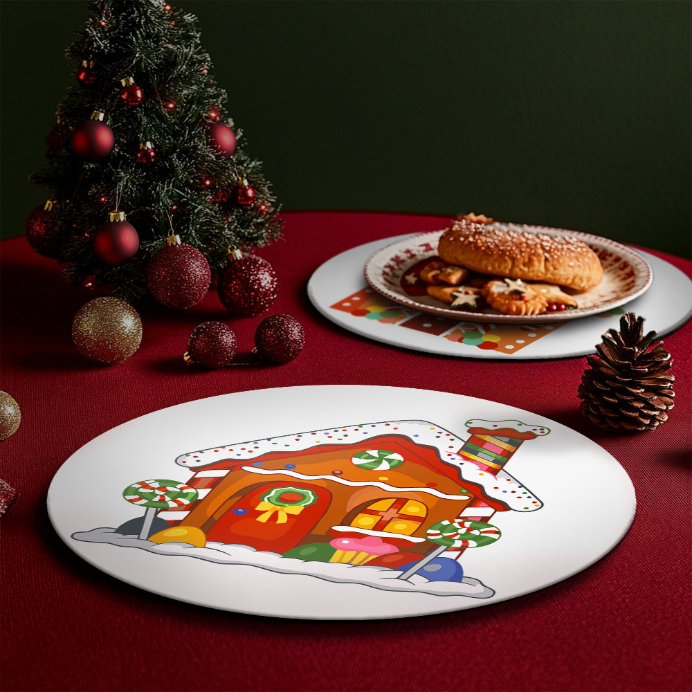 MNZ Telleruntersetzer Weihnachtshaus (4er Set)