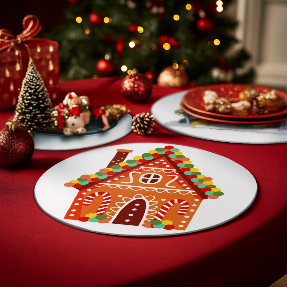 MNZ Telleruntersetzer Weihnachtshaus (4er Set)