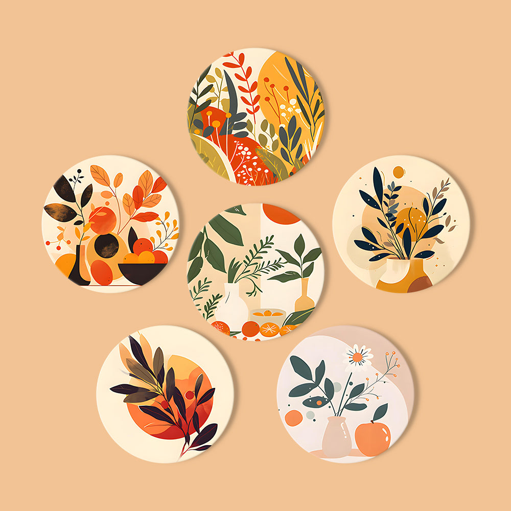 MNZ Tassenuntersetzer Herbstzauber (6er Set)
