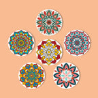 MNZ Tassenuntersetzer Mandala-Magie (6er Set)