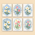 MINI MALEN NACH ZAHLEN I Frühlingsblüten (6er Set)