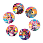 MNZ Tassenuntersetzer Tierwelt (6er Set)
