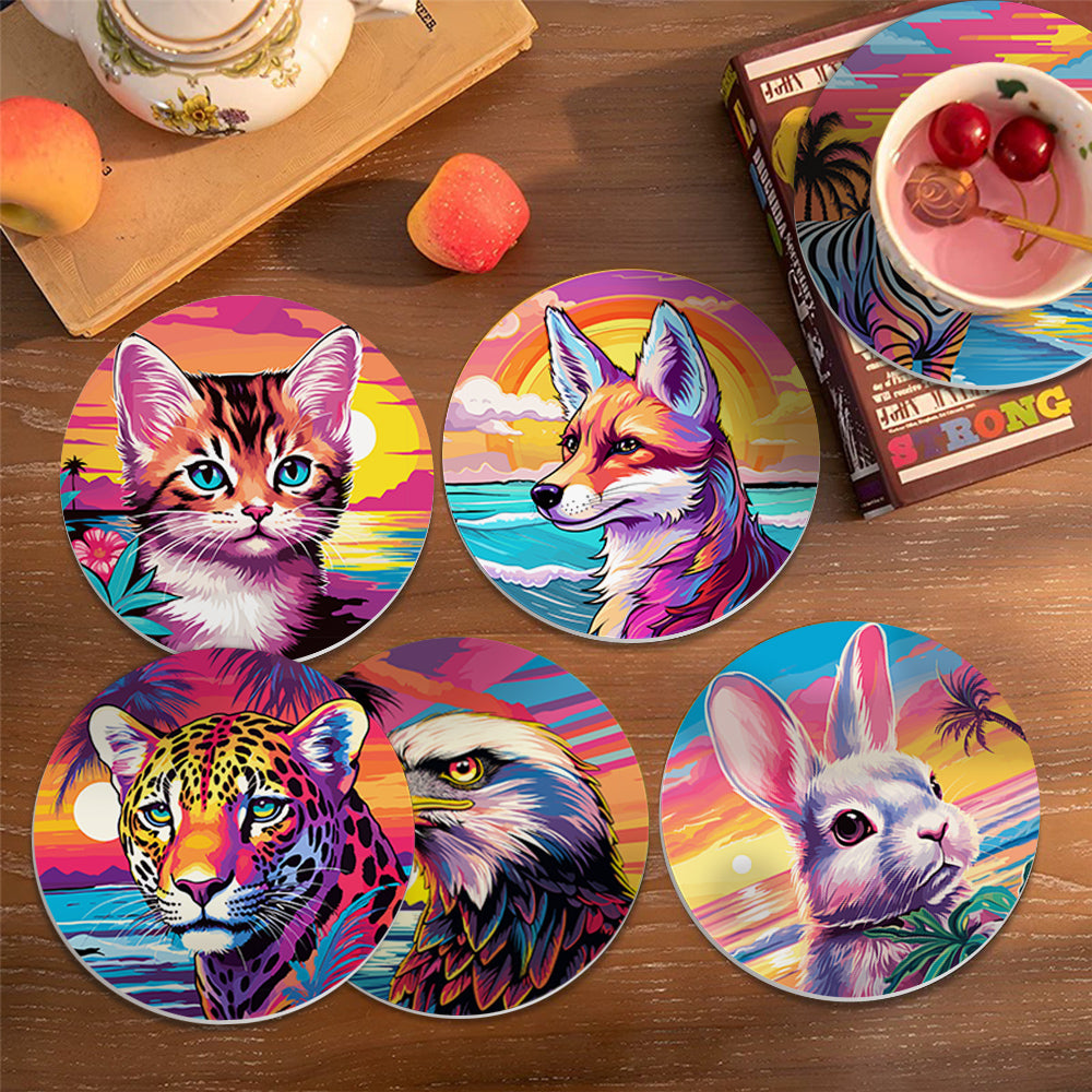 MNZ Tassenuntersetzer Tierwelt (6er Set)