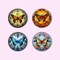 MNZ Dessous de verre Charme de papillon (lot de 4)