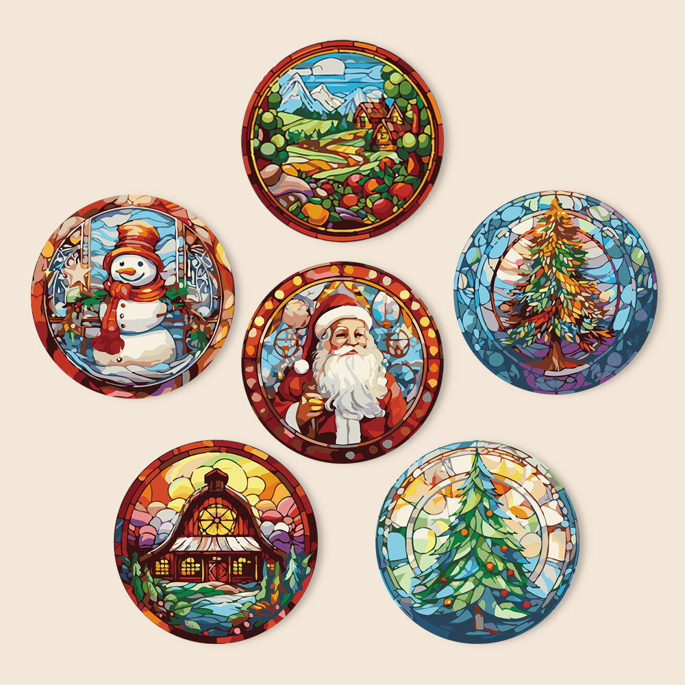 MNZ Telleruntersetzer Weihnachtszauber (6er Set)