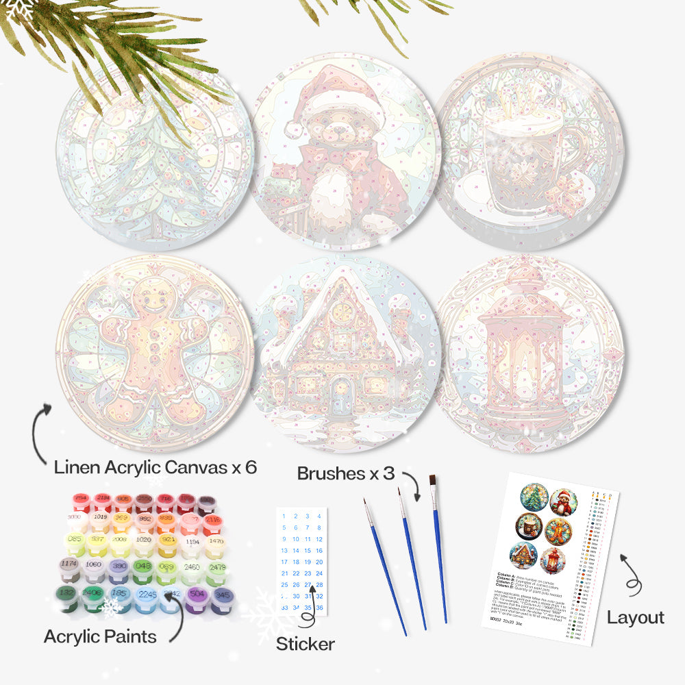 Set de 6 dessous de verre MNZ Winterwunder