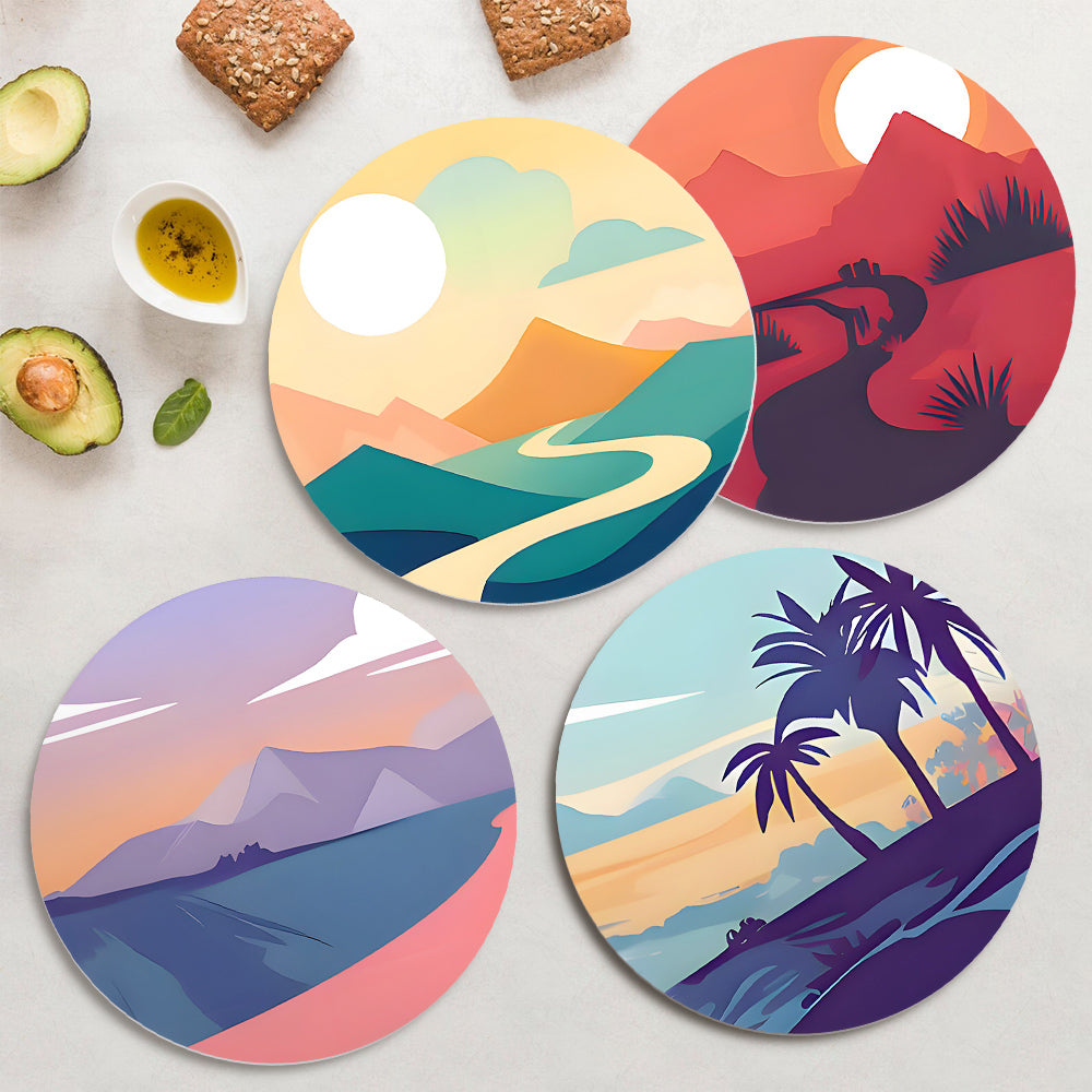 MNZ Dessous de verre Paysages de rêve (lot de 6)