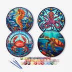 MNZ Telleruntersetzer Ozean-Mosaik (4er Set)