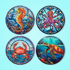MNZ Telleruntersetzer Ozean-Mosaik (4er Set)