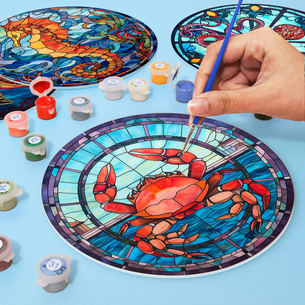 MNZ Dessous de verre Mosaïque Océan (set de 4)