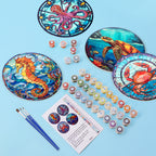 MNZ Telleruntersetzer Ozean-Mosaik (4er Set)