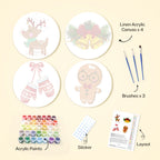 MNZ Telleruntersetzer Weihnachtsmotive (4er Set)