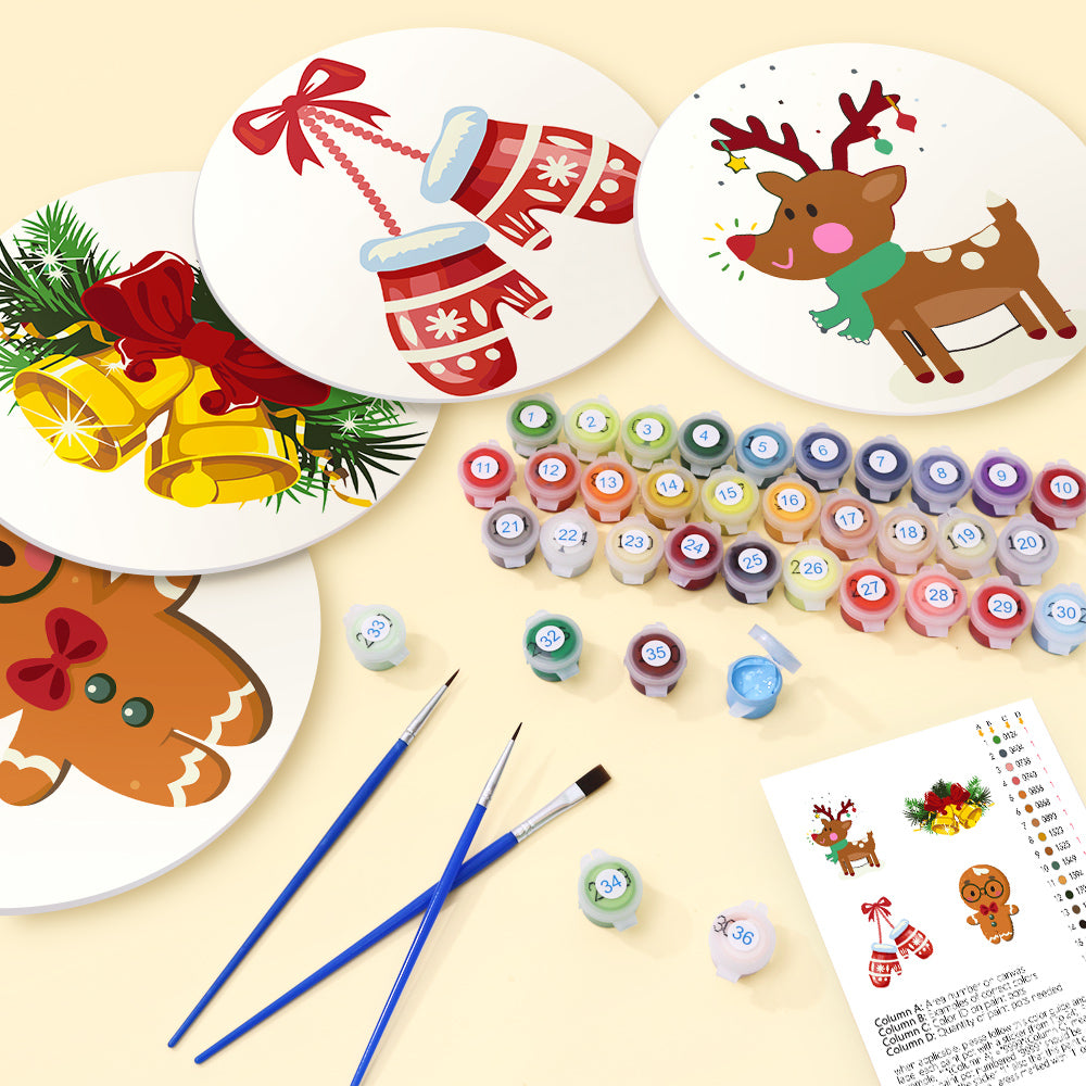 MNZ Telleruntersetzer Weihnachtsmotive (4er Set)