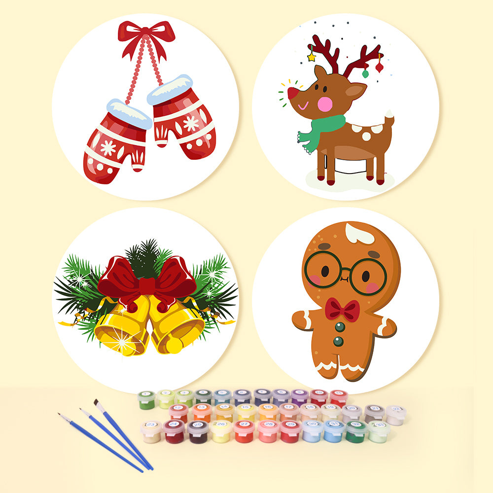 MNZ Telleruntersetzer Weihnachtsmotive (4er Set)