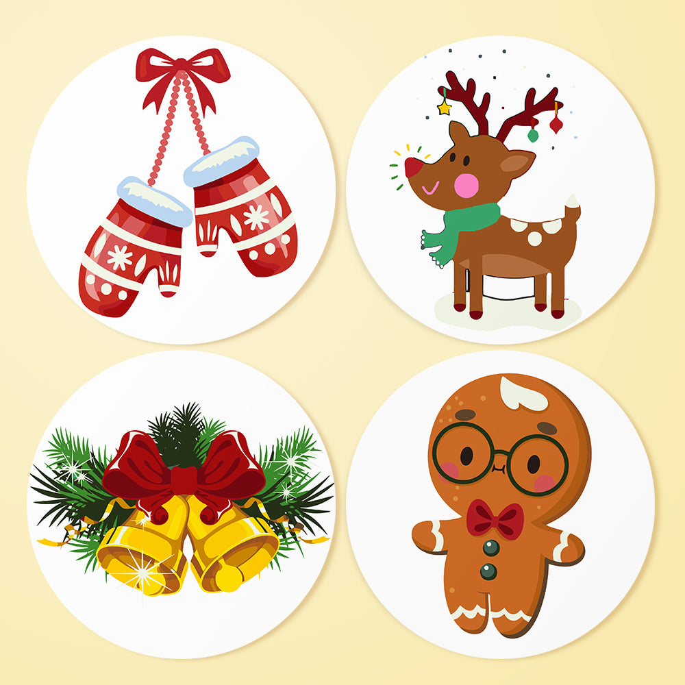 MNZ Telleruntersetzer Weihnachtsmotive (4er Set)
