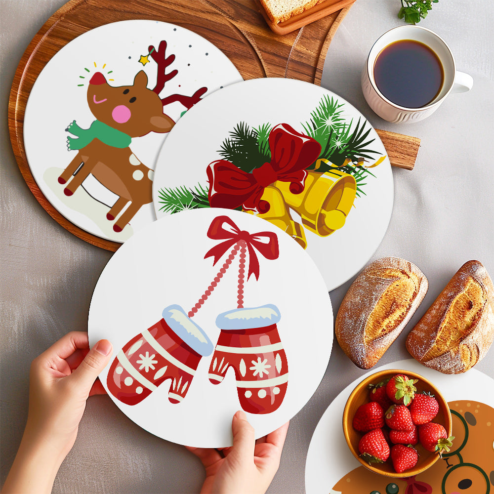 MNZ Telleruntersetzer Weihnachtsmotive (4er Set)