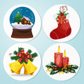 MNZ Telleruntersetzer Winterlich (4er Set)