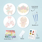 MNZ Telleruntersetzer Winterlich (4er Set)