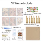 MINI MALEN NACH ZAHLEN I Gesichter der Blüten (6er Set)