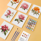 MINI PEINTURE PAR NUMÉROS | FLORAL DREAMS (set de 6)