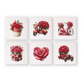 MINI MALEN NACH ZAHLEN I ROMANTIC ROSES (6er Set)