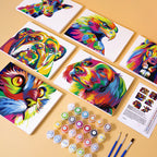 MINI MALEN NACH ZAHLEN I BUNTE TIERWELT (6er Set)