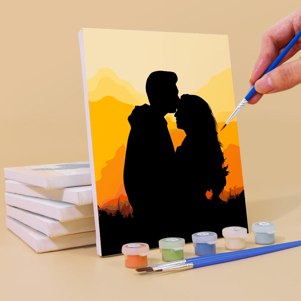 MINI PEINTURE PAR NUMÉROS I LOVE STORY (Set de 6)