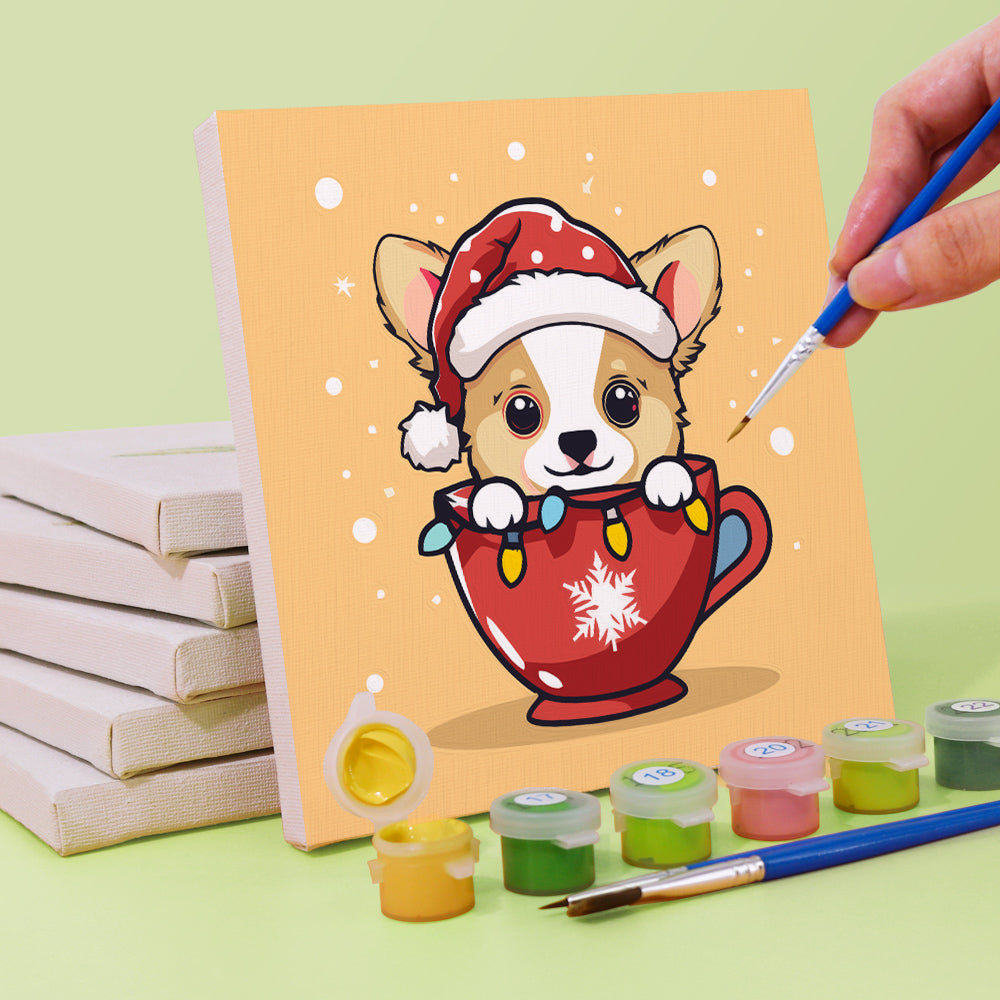 MINI MALEN NACH ZAHLEN I SÜSSE HUNDE (6er Set)