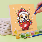 MINI MALEN NACH ZAHLEN I SÜSSE HUNDE (6er Set)