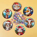 MNZ Dessous de verre Animaux de Noël (lot de 6)