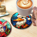 MNZ Dessous de verre Animaux de Noël (lot de 6)