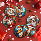 MNZ Dessous de verre Animaux de Noël (lot de 6)