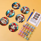 MNZ Dessous de verre Animaux de Noël (lot de 6)
