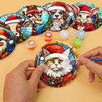 MNZ Dessous de verre Animaux de Noël (lot de 6)