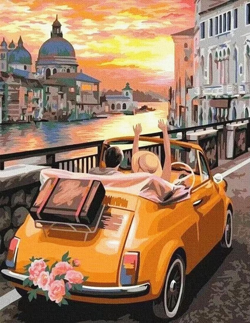 DIAMOND PAINTING I MIT DIR DURCH DEN SONNENUNTERGANG