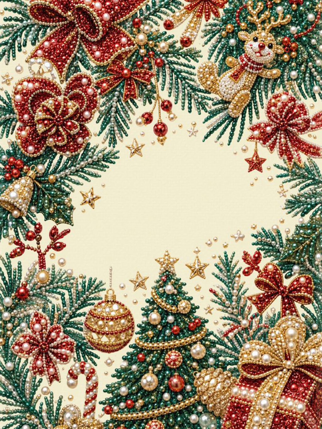 PEARL PAINTING I FESTLICHER ZAUBER IN ROT UND GOLD