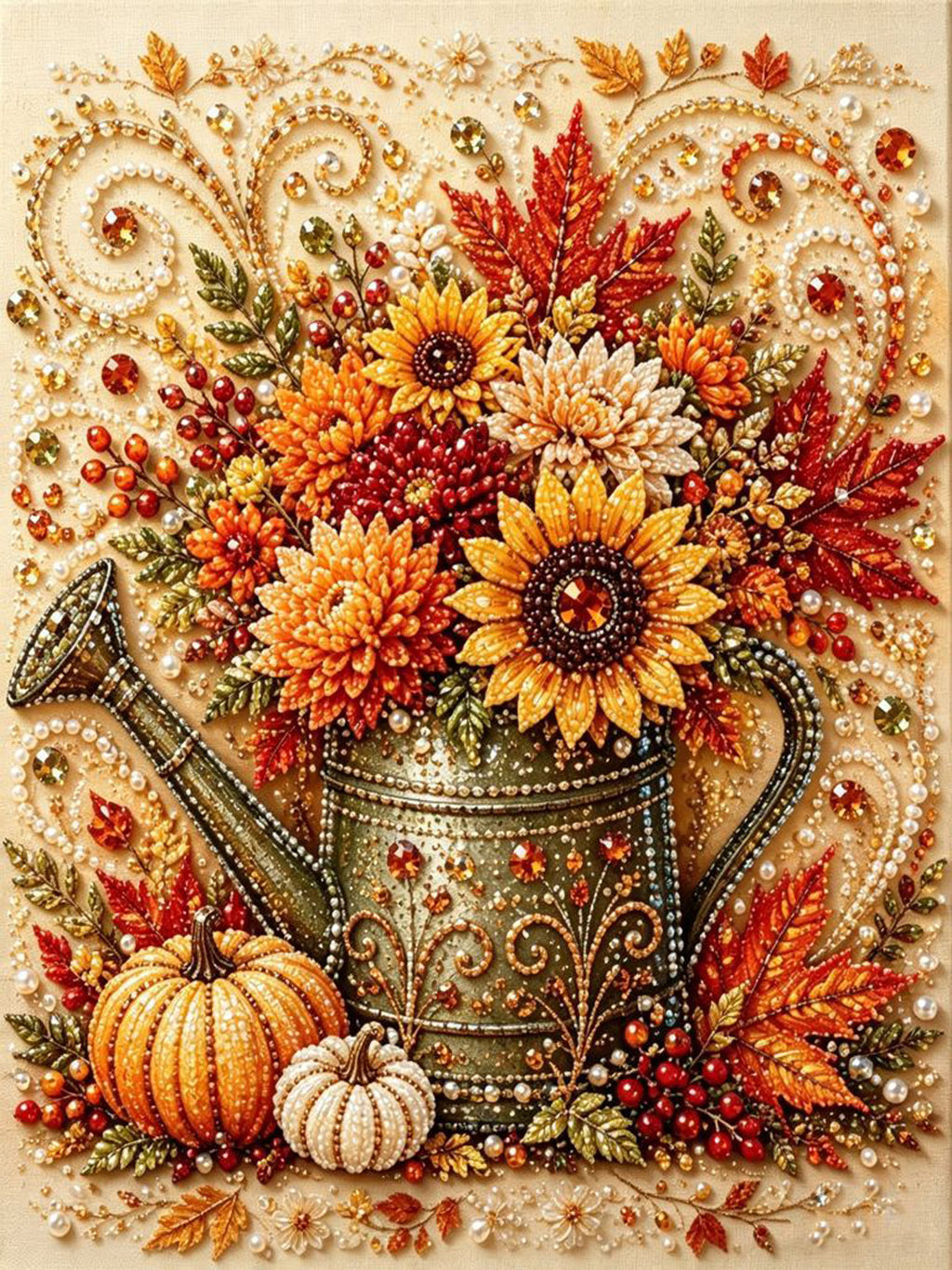 Pearl Painting I Herbstzauber in der Gieskanne