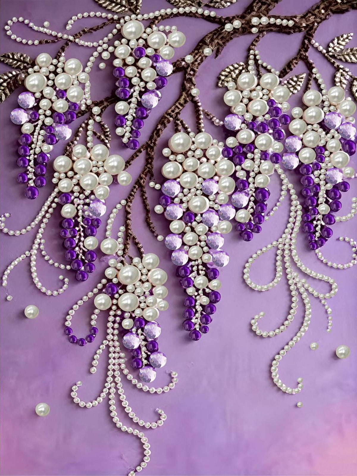 PEARL PAINTING I VIOLETTE TRAUBEN