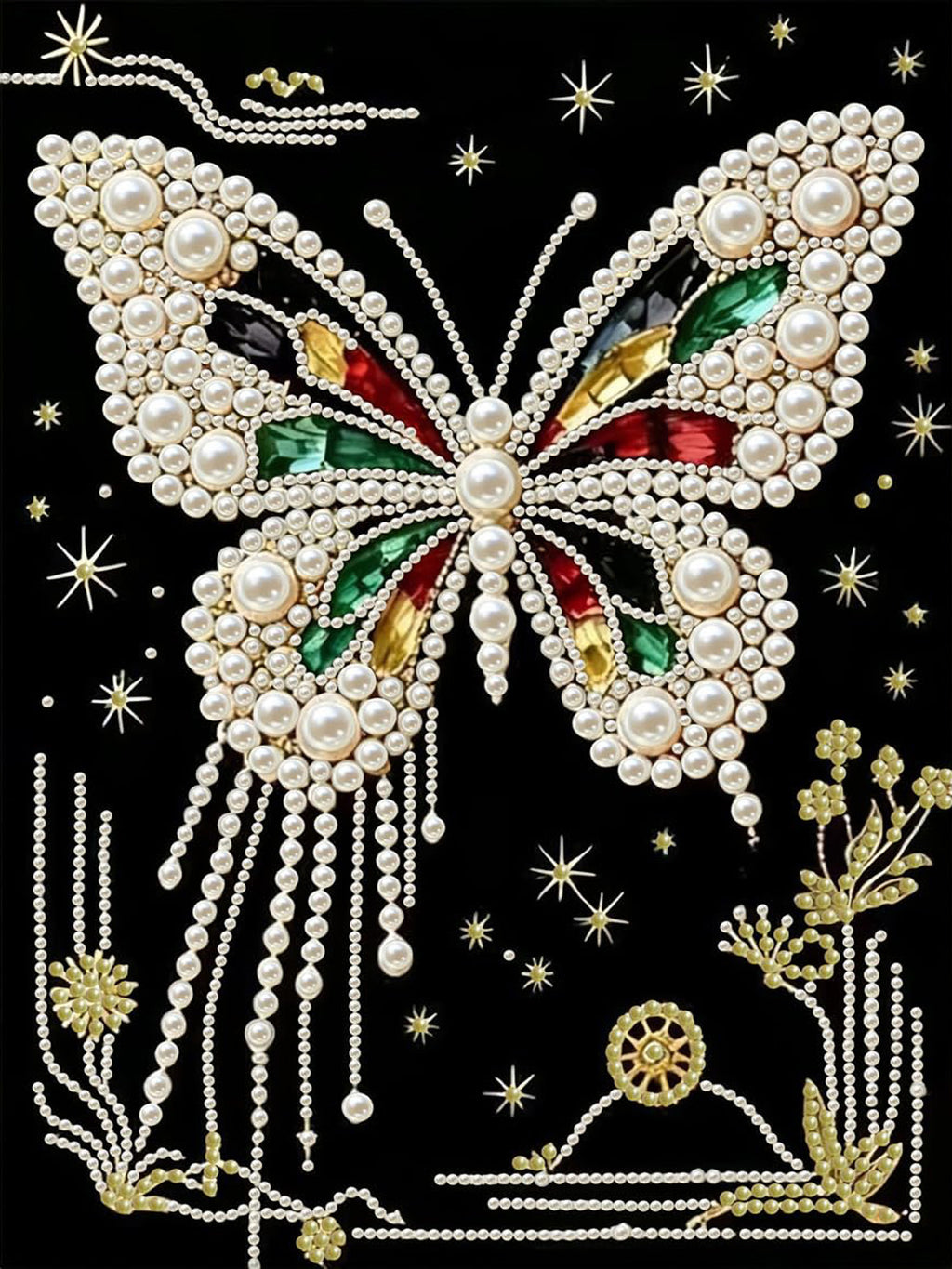 PEARL PAINTING I SCHMETTERLING IM JUWELENGLANZ