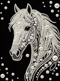 PEARL PAINTING I WEISSES PFERD IM PERLENGLANZ
