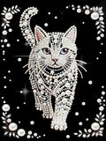 PEARL PAINTING I KATZE IM PERLENGLANZ