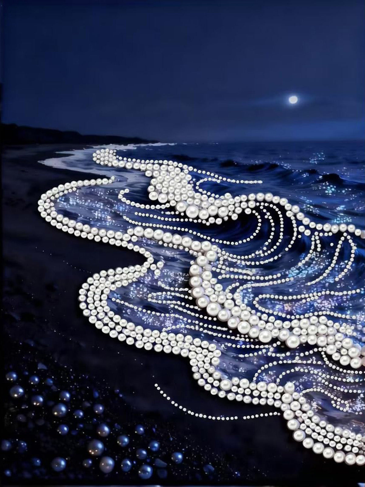 PEARL PAINTING I MEERESRAUSCHEN IM MONDSCHEIN