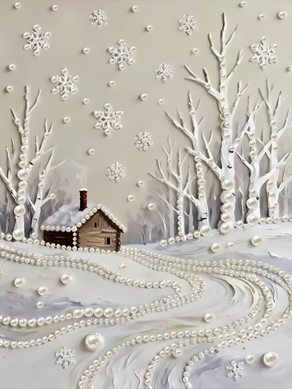 PEARL PAINTING I WINTERSTILLE AN DER WALDHÜTTE