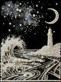 PEARL PAINTING I LEUCHTTURM UNTER DEM STERNENHIMMEL
