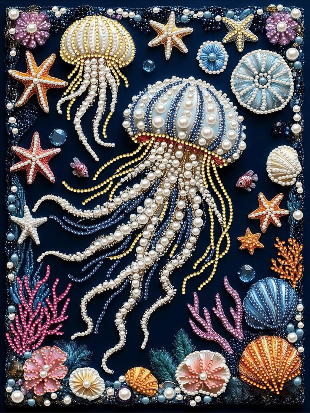 PEARL PAINTING I QUALLENTANZ IM KORALLENMEER