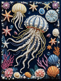 PEARL PAINTING I QUALLENTANZ IM KORALLENMEER