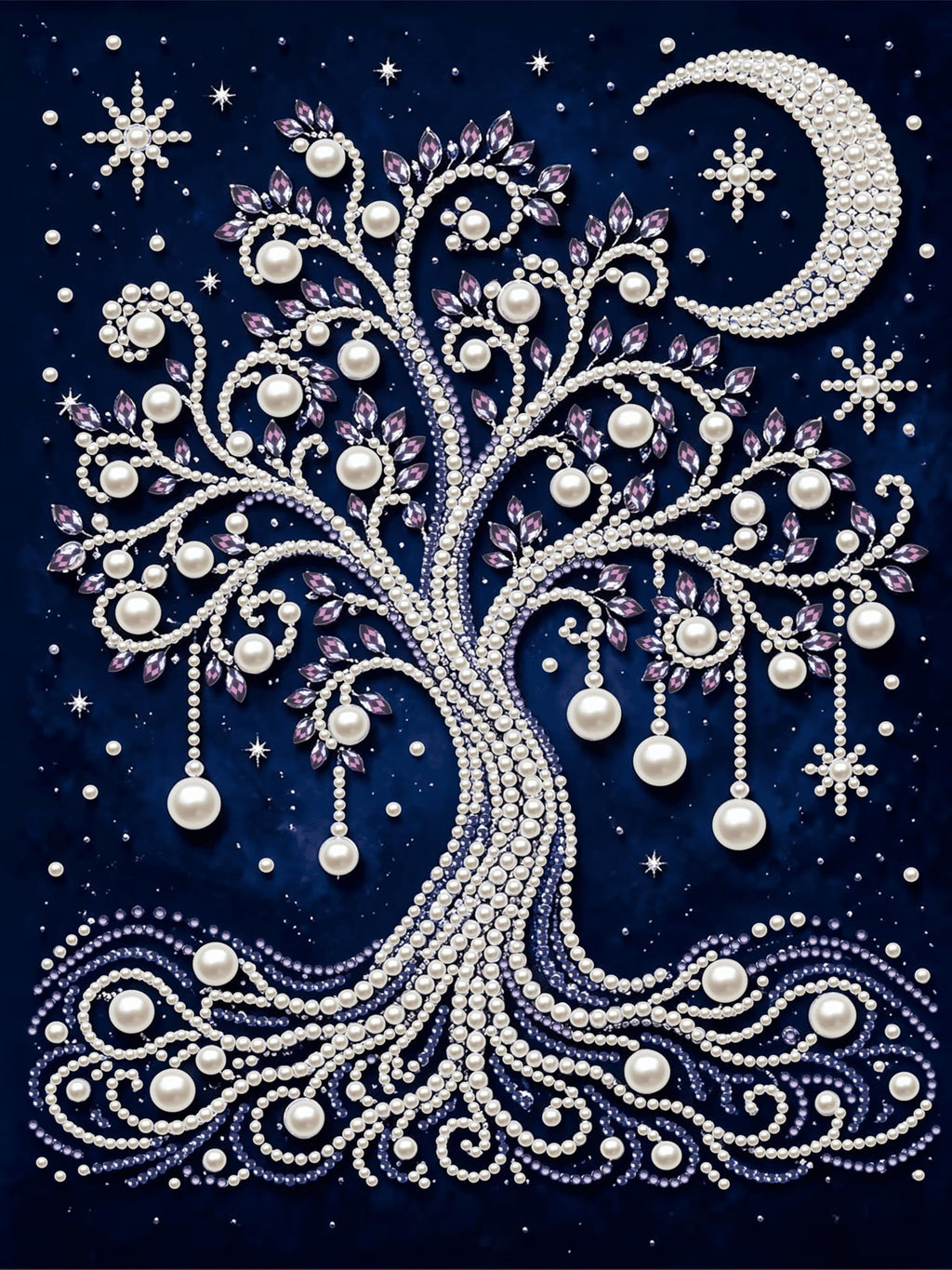 PEARL PAINTING I LEBENSBAUM UNTER DEM SICHELMOND